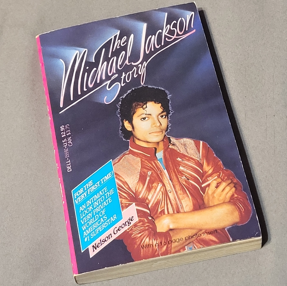 MICHAEL JACKSON Book Fair Set vintage 1984 1980s Biography Notebook vtg - Picture 2 of 9